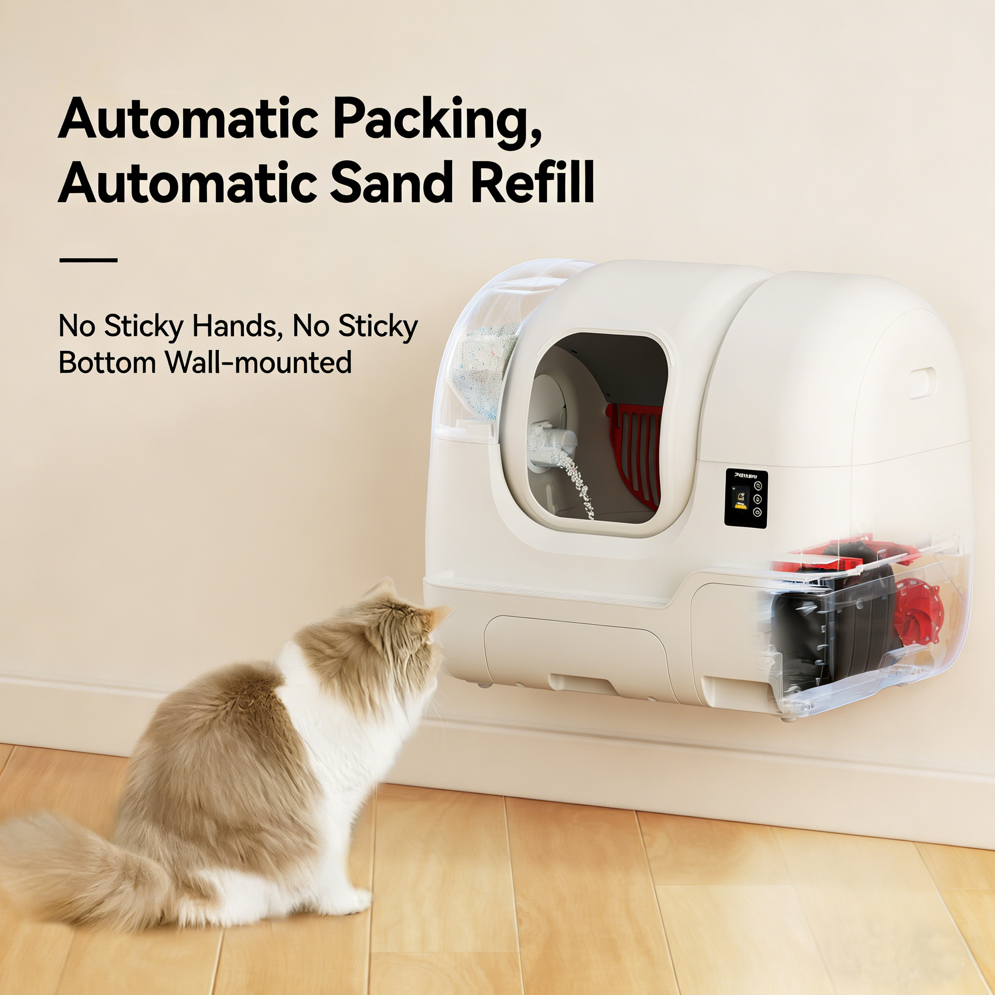 Large Capacity Automatic Cleaning Cat Litter Box