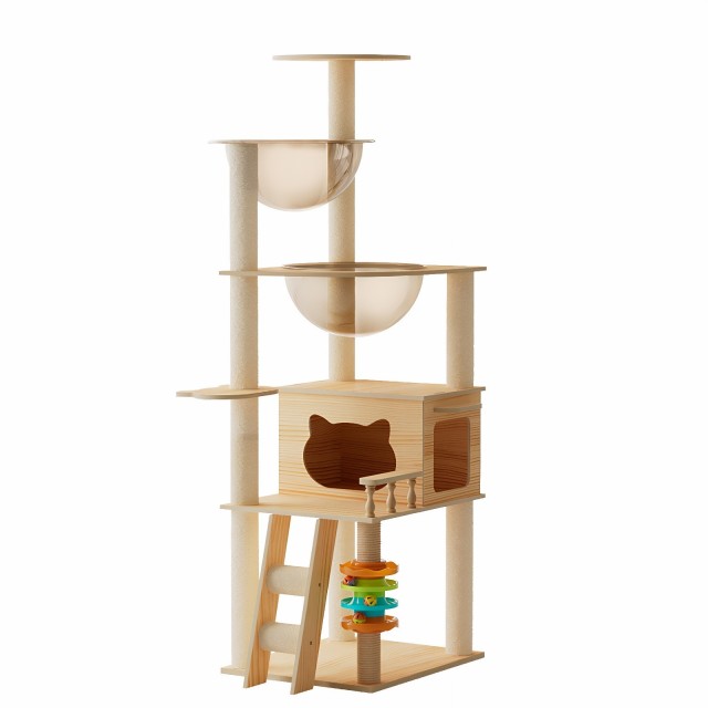 Modern Acrylic Hammock Cat Tree Tower