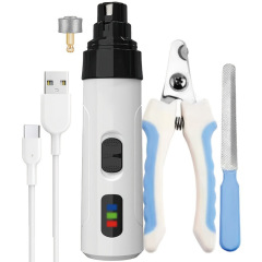 Low Noise Pet Dog Nail Grooming Grinder Clipper Kit