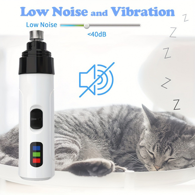 Low Noise Pet Dog Nail Grooming Grinder Clipper Kit