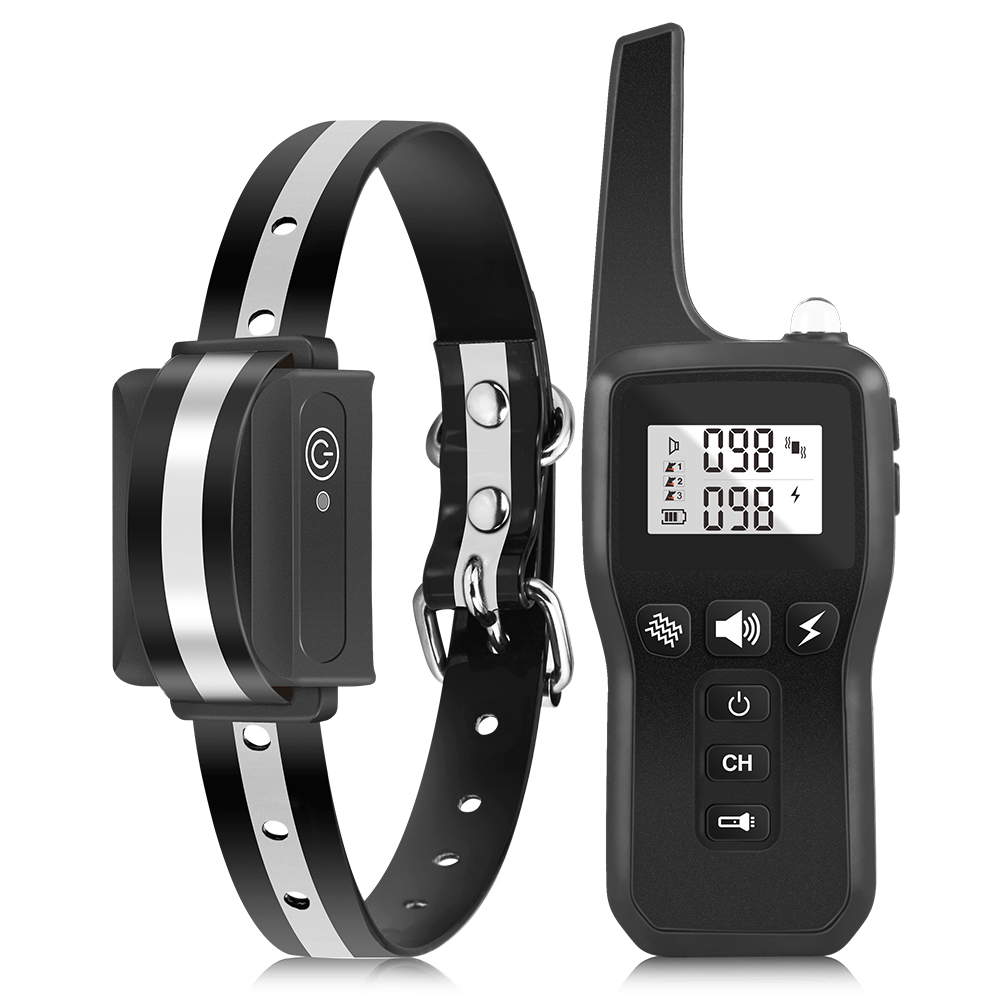 Waterproof Reflective Dog Bark Collar with Remote Control