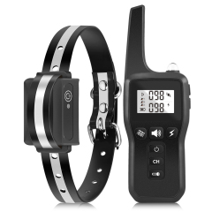 Waterproof Reflective Dog Bark Collar with Remote Control