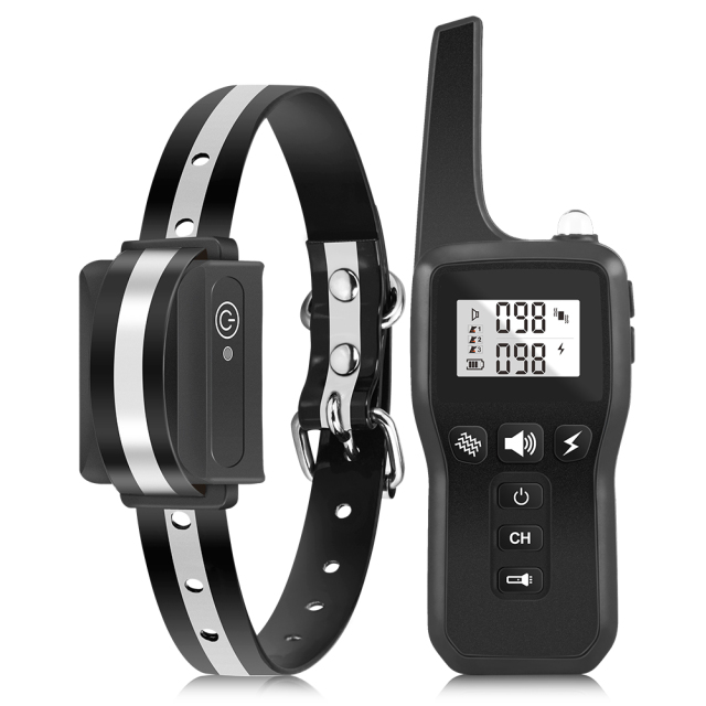 Waterproof Reflective Dog Bark Collar with Remote Control