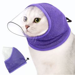 Breathable Soft Face Cover Cat Anti-bite Transparent Muzzle