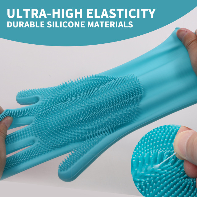 Silicone Pet Grooming Deep Cleaning Massage Bath Glove