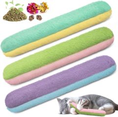 Long Strip Plush Cat Interactive Kick Stick Pillow Toy‌