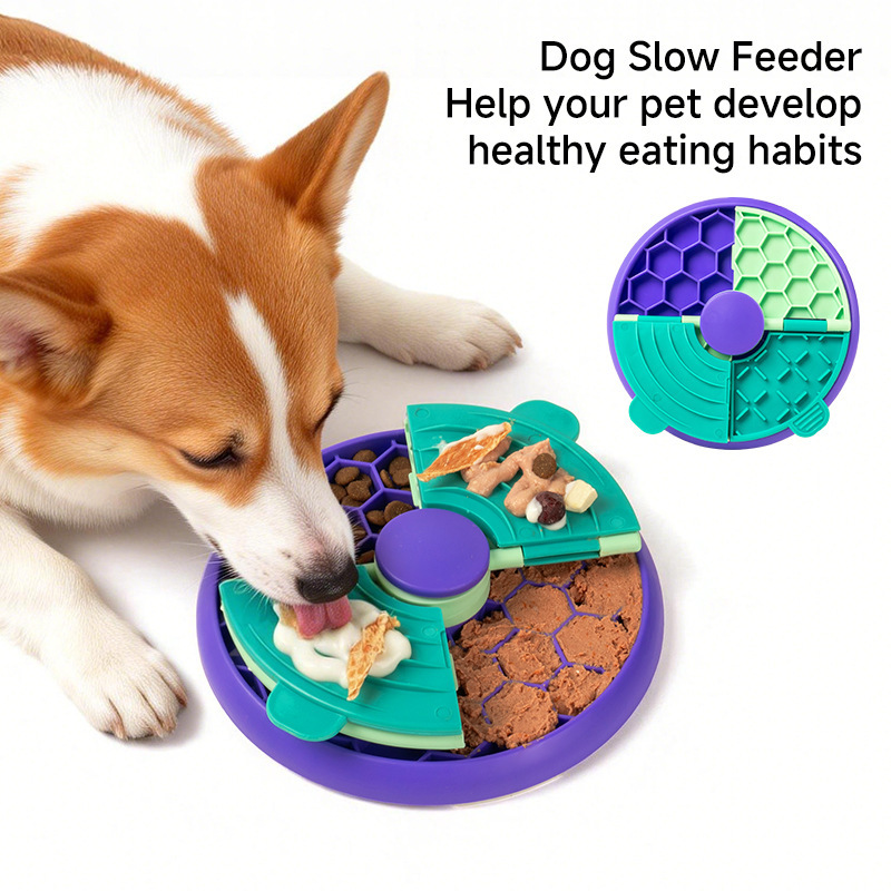 Pet Rotating Puzzle Slow Feeder Bowl Toy for Dogs