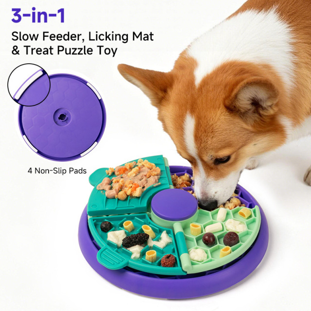 Pet Rotating Puzzle Slow Feeder Bowl Toy for Dogs