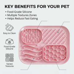Multi-functional Silicone Cat Dog Slow Feeder Lick Mat