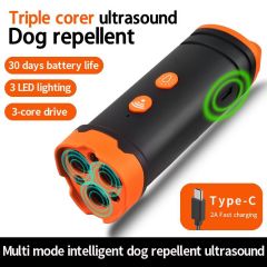 Rechargeable Triple Corer Handheld Ultrasonic Dog Repellent
