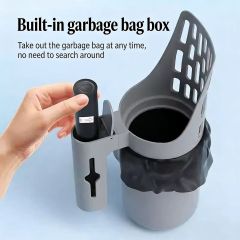 All-in-one Intergrated Cat Litter Scoop with Waste Bin