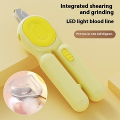 Anti-splash LED Pet Nail Clipper Cat Claw Trimmer