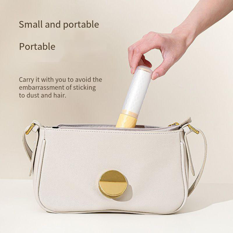 Portable Mini Pet Hair Lint Roller with Replaceable Sticky