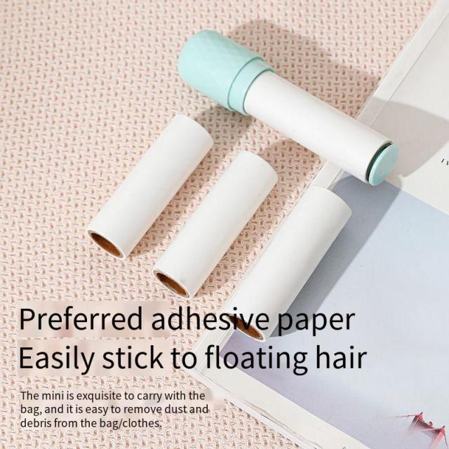 Portable Mini Pet Hair Lint Roller with Replaceable Sticky