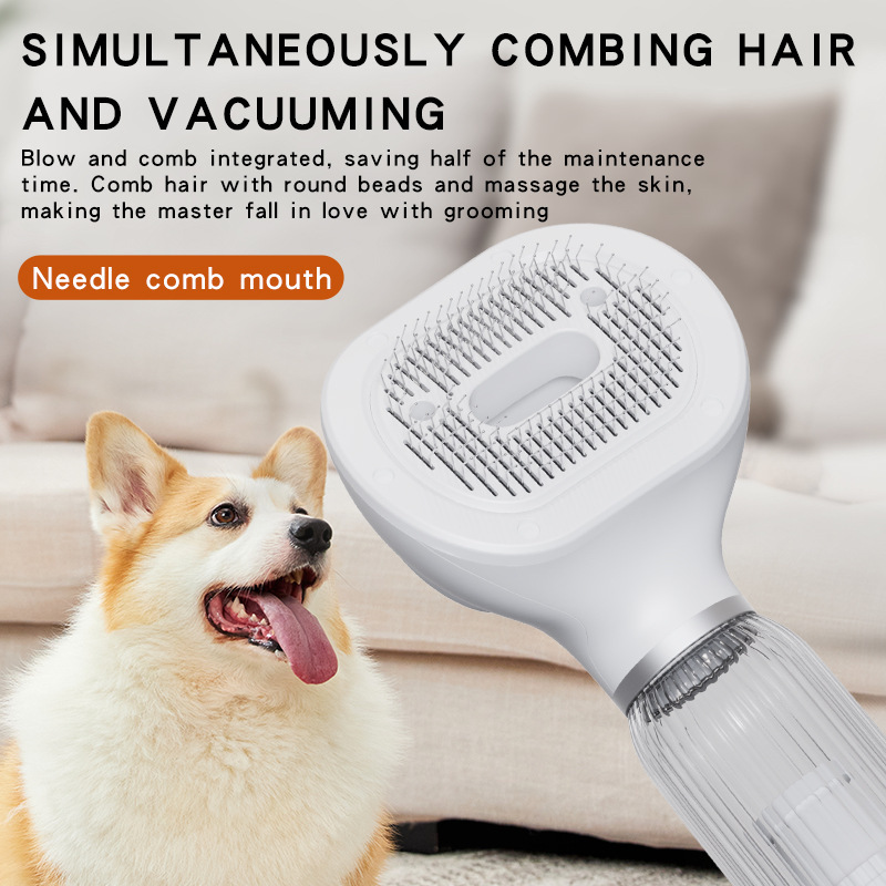 4 in 1 Pet Hair Vacuum Comb Electric Dryer Cleaner