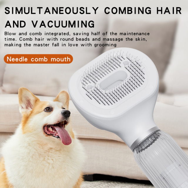 4 in 1 Pet Hair Vacuum Comb Electric Dryer Cleaner