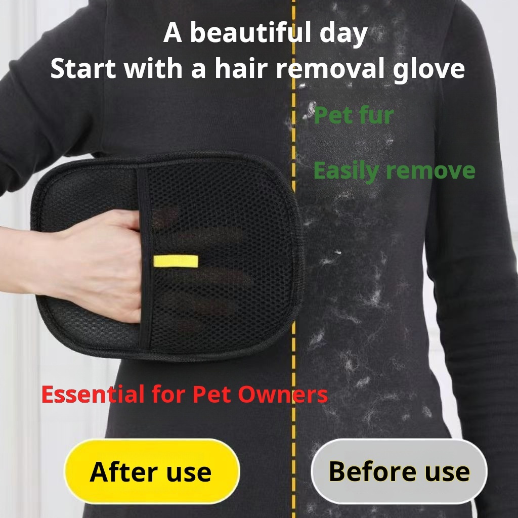 Reusable Electrostatic Pet Hair Removal Glove for Cats Dogs