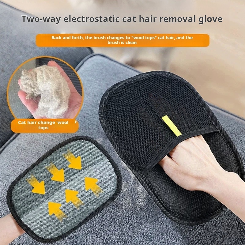 Reusable Electrostatic Pet Hair Removal Glove for Cats Dogs