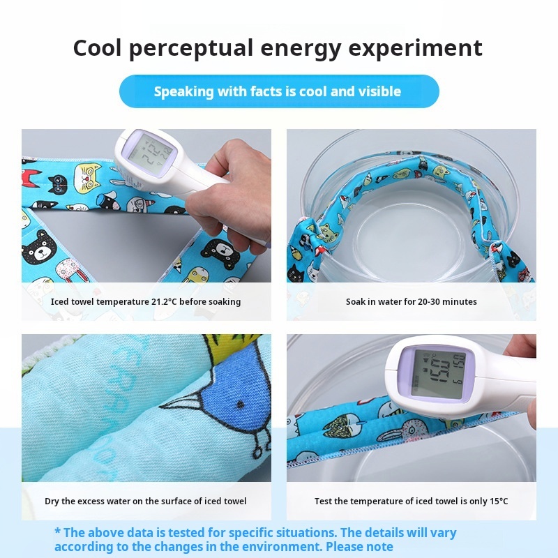 Adjustable Reusable Dog Pet Cooling Scarf for Summer Heat Relief