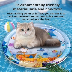 Round Inflatable Cooling Pet Water Bed Mat