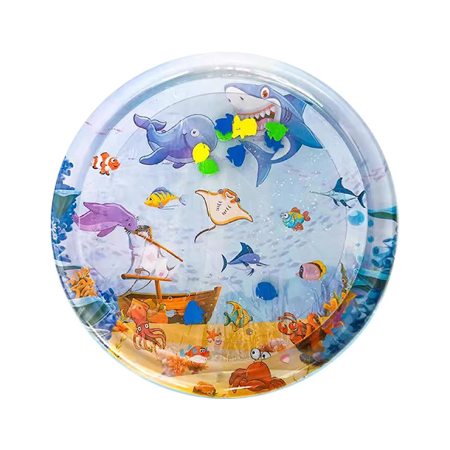 Round Inflatable Cooling Pet Water Bed Mat