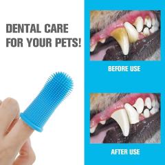 Dog Cat Dental Nontoxic Silicone Pet Finger Toothbrush