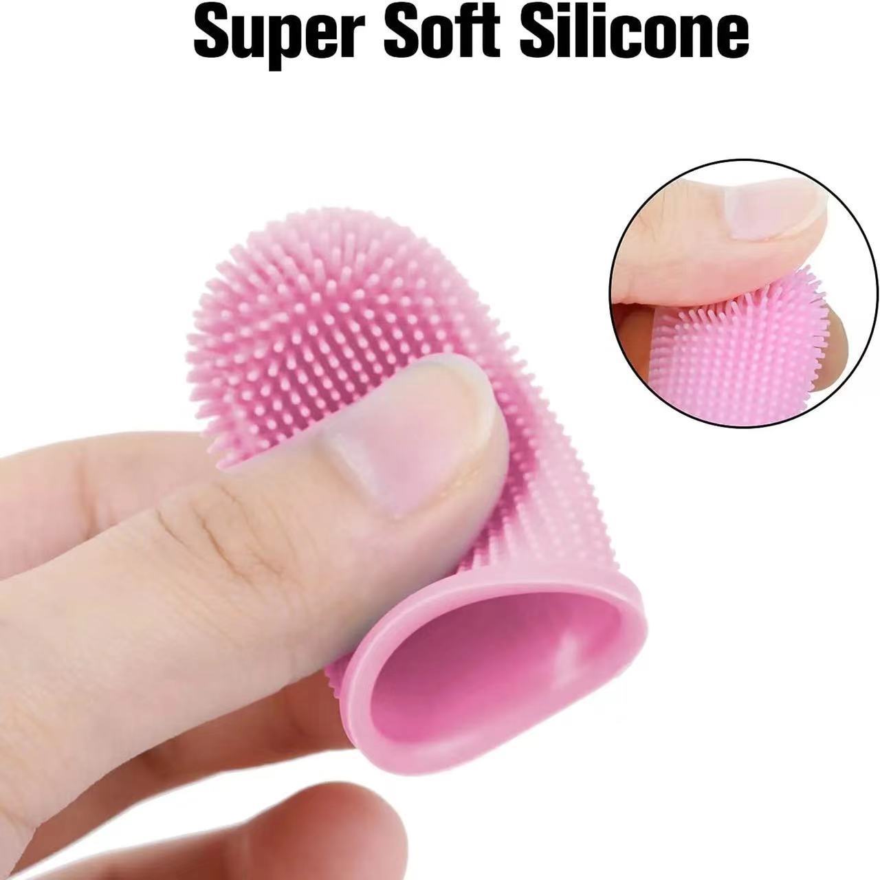 Dog Cat Dental Nontoxic Silicone Pet Finger Toothbrush