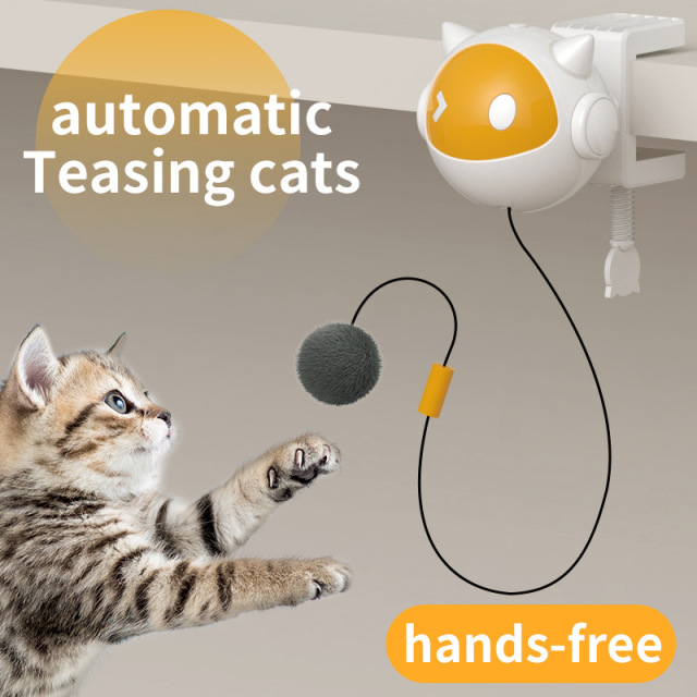 Smart Interactive Training Automatic Lifting Cat Teaser Ball Toy