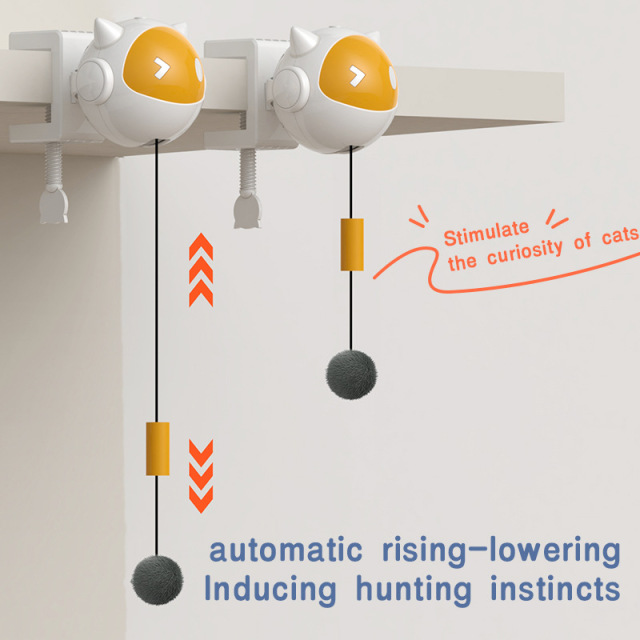 Smart Interactive Training Automatic Lifting Cat Teaser Ball Toy