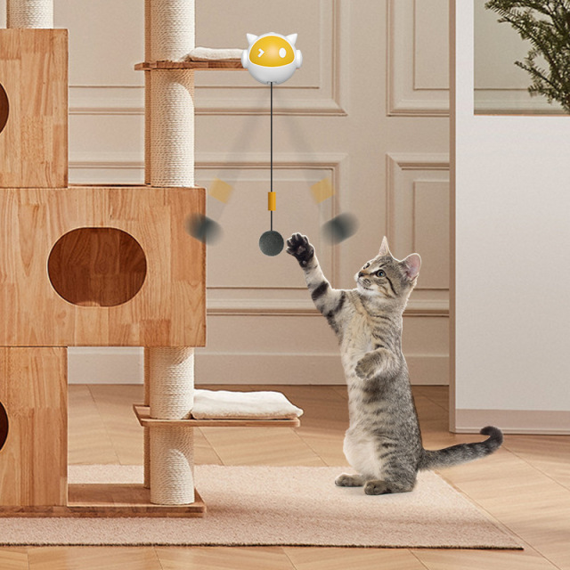 Smart Interactive Training Automatic Lifting Cat Teaser Ball Toy