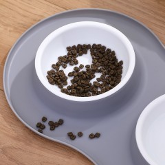 Non Spill Feeder Double Cat Dog Pet Food Water Bowl