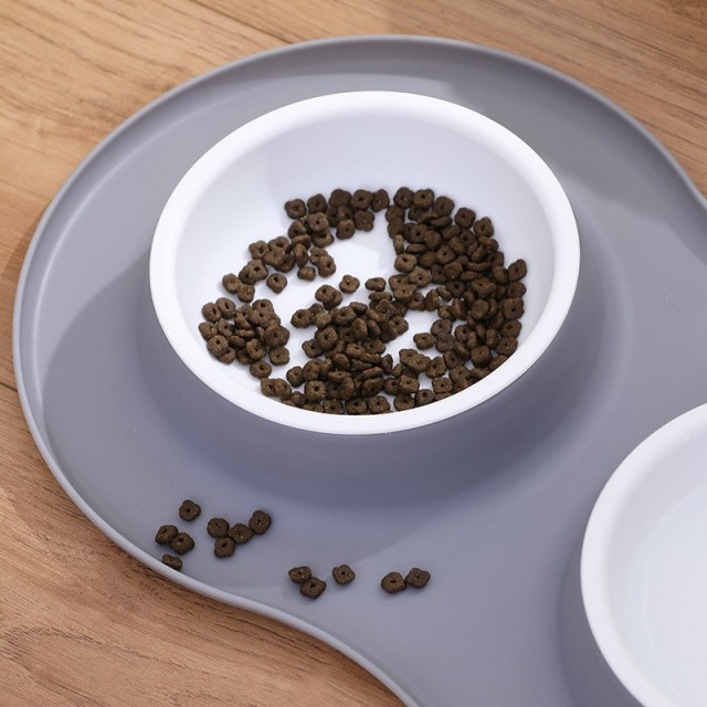 Non Spill Feeder Double Cat Dog Pet Food Water Bowl