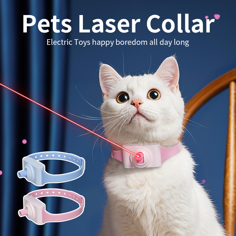 Adjustable Automatic Interactive Cat Pet Laser Collar Toy