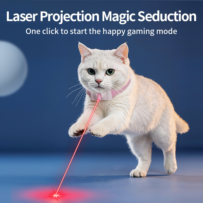 Adjustable Automatic Interactive Cat Pet Laser Collar Toy