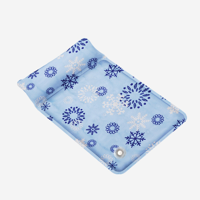 Summer Water Injection Design Dog Cooling Mattress with Pillow