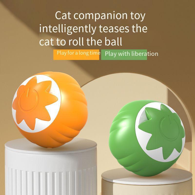 Cute Pumpkin Automatic Rolling Ball Interactive Cat Toy