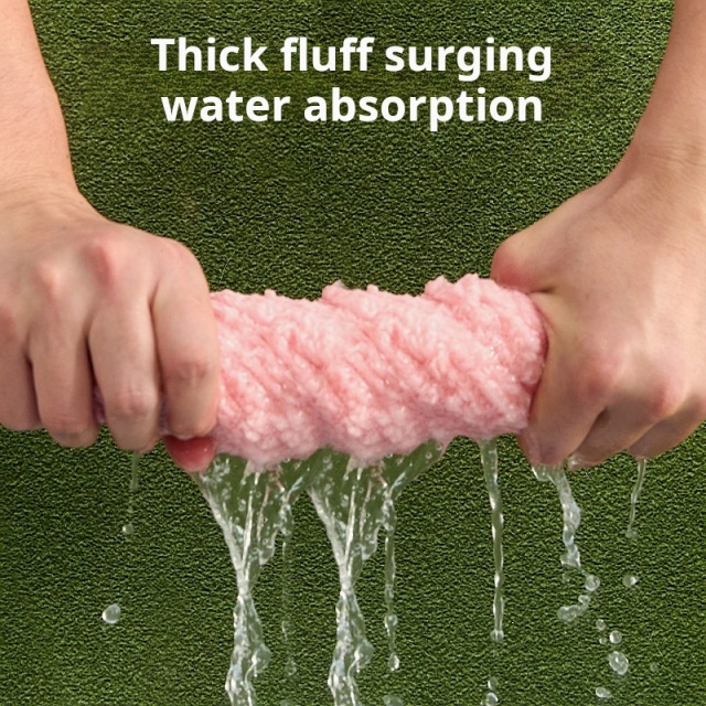 Soft Thumb Design Super Absorbent Cat Pet Dog Cleaning Gloves