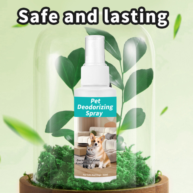 60ml Portable Non-Toxic Freshener Dog Cat Deodorizing Spray