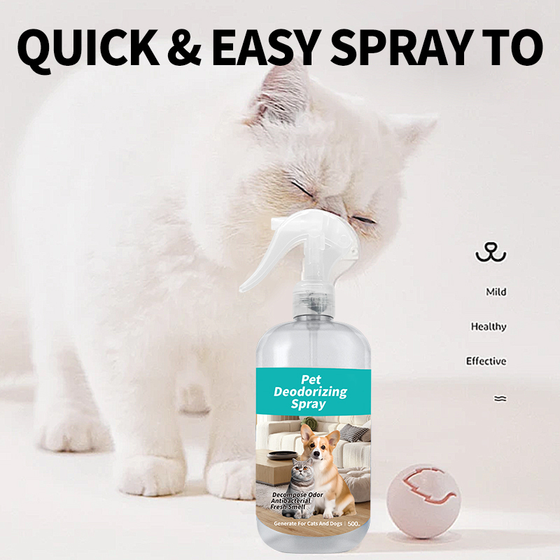 500ml Pet Deodorizing Spray Antibacterial Odor Eliminator