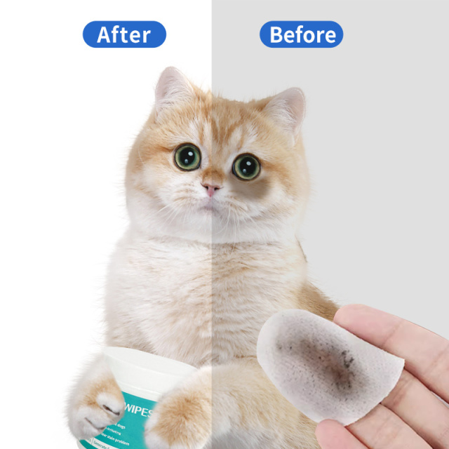 100pcs/box Gentle Tear Stain Remover Cat Dog Pet Eye Wipes