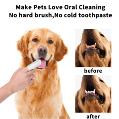 20pcs/pack Disposable No-Rinse Pet Dental Finger Wipes for Cleaning