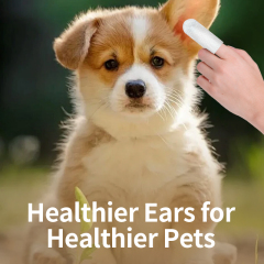 20pcs/pack Disposable Pet Ear Finger Wipes Gentle Daily Ear Care