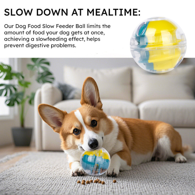 Adjustable Slow Feeder Pet Interactive IQ Treat Ball for Dogs
