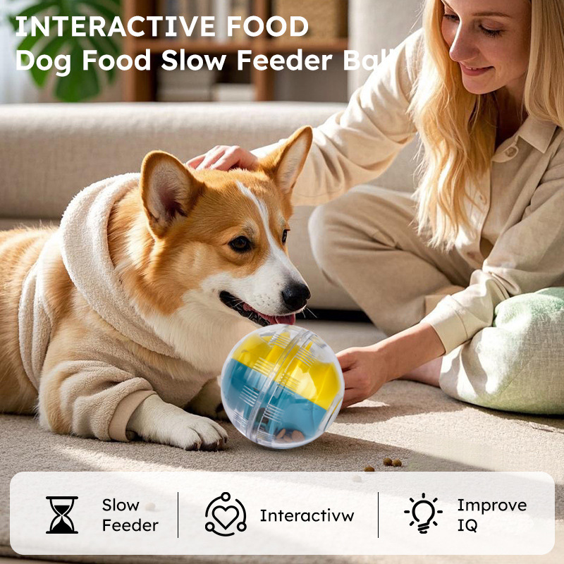 Adjustable Slow Feeder Pet Interactive IQ Treat Ball for Dogs
