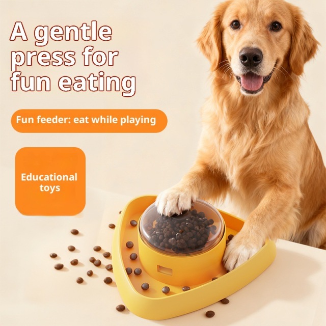 Educational Dog Dispenser Toy Pet Press Slow Feeder