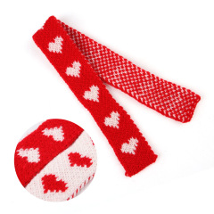 Small Pet Guinea Pig Hamster Mini Heart Print Knitted Scarf