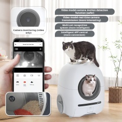 72L Wifi Monitoring Smart Automatic Cleaning Cat Litter Box