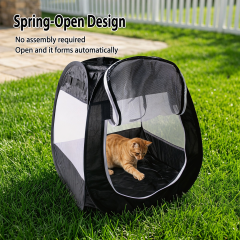 Pop Up Foldable Pet Tent Breathable Mesh Portable Travel Shelter