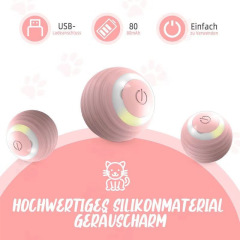 USB Electric Smart Automatic Moving Cat Ball Pet Play Interactive Toy