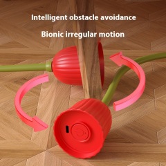 Flower Shaped Rechargeable Automatic Moving Cat Rolling Kitten Toy